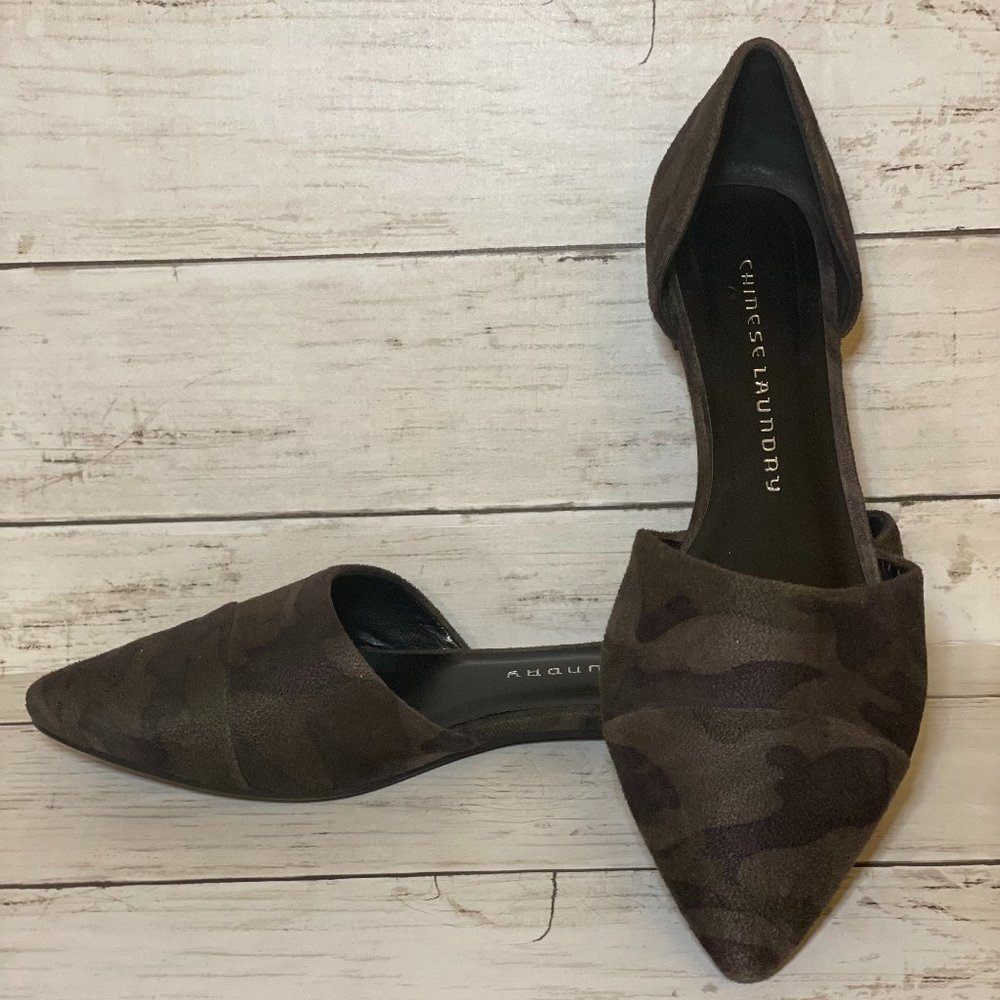 Chinese‎ Laundry Easy Does It Taupe Suede Flats Size